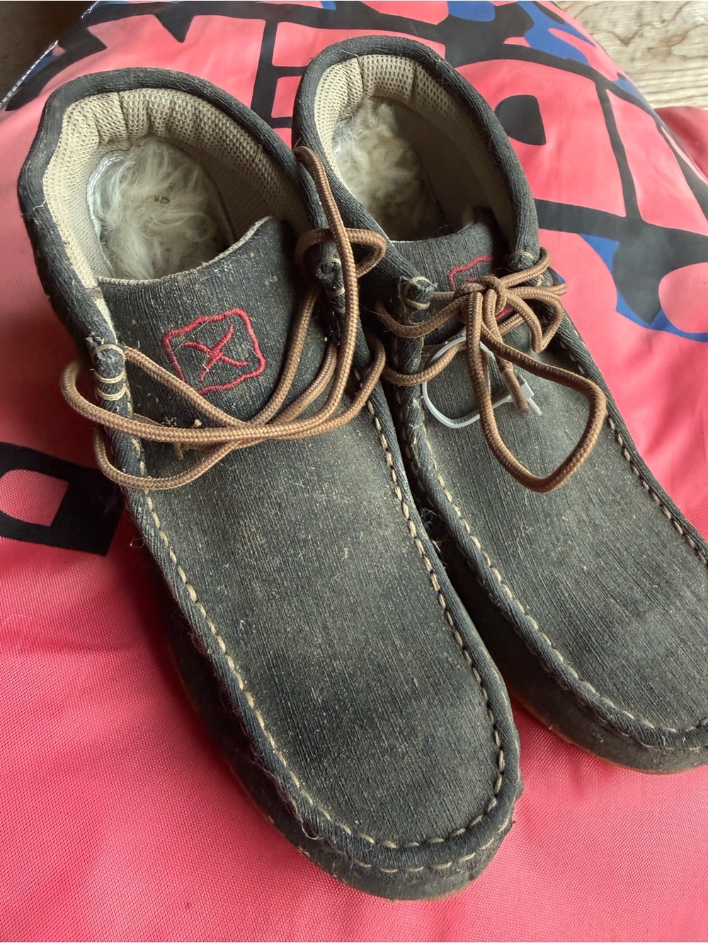 Women's Casual Brown Moccasin Lace-Up Shoes